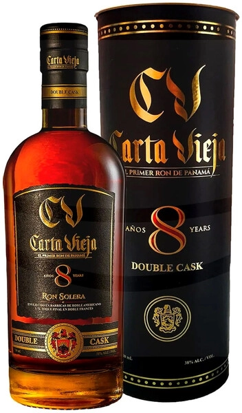 Ром Carta Vieja Solera Double Cask 8 Years Old, in tube, 0.75 л