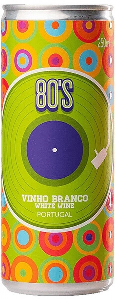 Вино 80's Branco, Vinho Verde DOC, 2023, in can, 250 мл