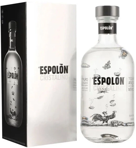 Текила "Espolon" Cristalino, gift box, 0.75 л
