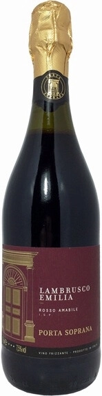 Игристое вино Porta Soprana Lambrusco Emilia IGP Rosso Amabile