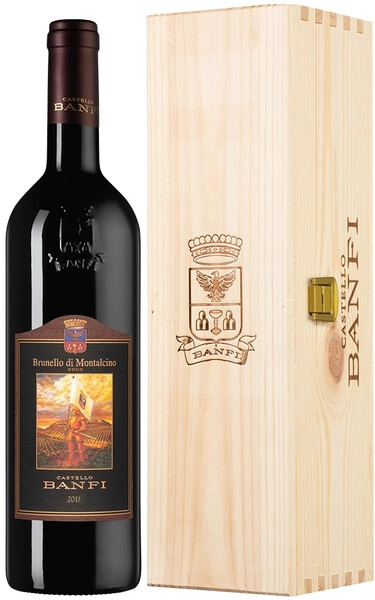 Вино Brunello di Montalcino DOCG, Banfi, 2018, wooden box