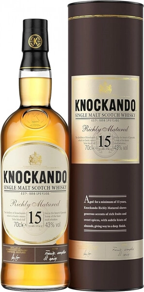 Виски Knockando Richly Matured 15 Years Old, in tube, 0.7 л
