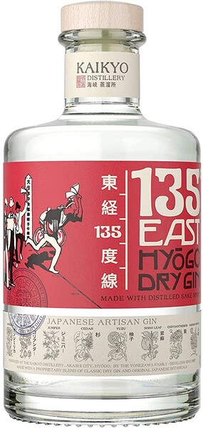 Джин 135 East Hyogo Dry Gin, 0.7 л