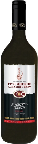Вино Грузинское Домашнее Красное Сухое, 1 л