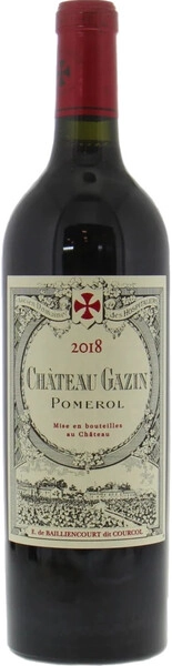Вино Chateau Gazin, Pomerol AOC, 2018