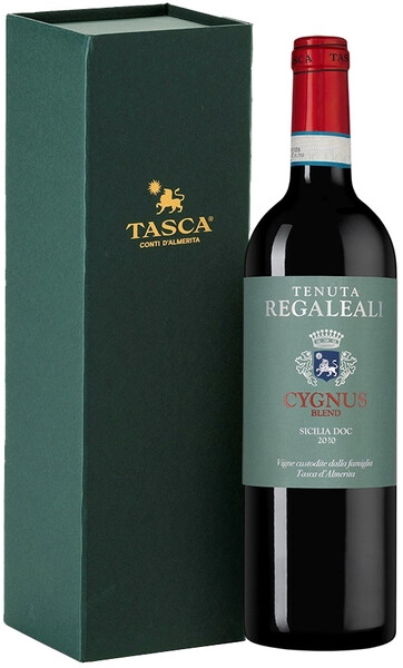 Вино Tasca d'Almerita, Cygnus Sicilia DOC, 2020, gift box
