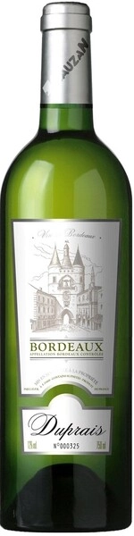 Вино Duprais Blanc Dry, Bordeaux AOC