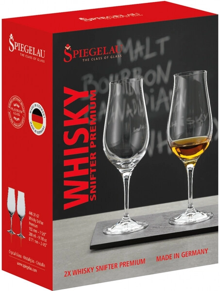 Рюмки/Стопки Spiegelau, Special Glasses Whisky Snifter Premium, set of 2 glasses in gift box, 280 мл