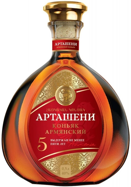 Коньяк Арташени 5-летний, 0.5 л