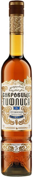 Коньяк Сокровище Тифлиса 5-летний, 0.5 л