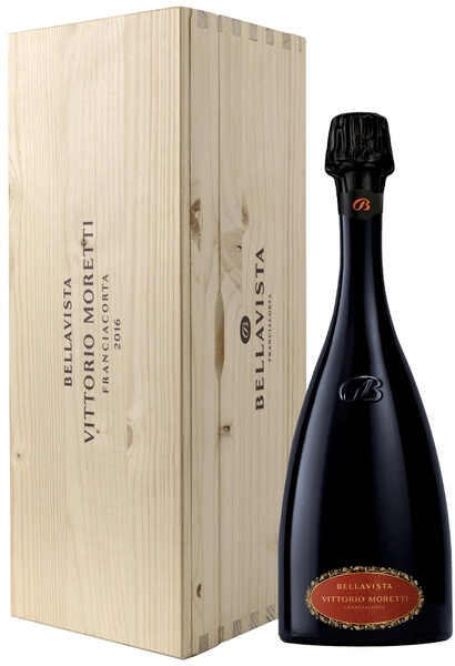 Игристое вино Bellavista, Vittorio Moretti Riserva, Franciacorta DOCG, 2016, wooden box