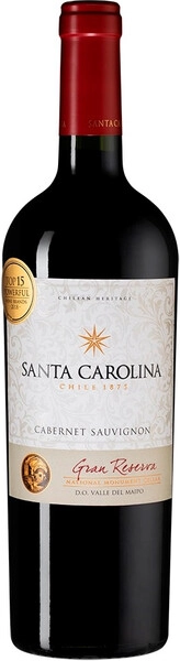Вино Santa Carolina, Gran Reserva Cabernet Sauvignon, Valle del Maipo DO, 2020