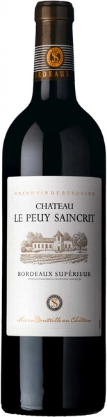 Вино Chateau Le Peuy Saincrit Bordeaux Superieur AOC, 2022, 375 мл
