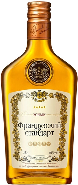 Коньяк "Французский Стандарт" 5 звезд, 250 мл