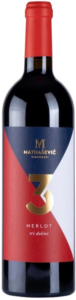 Вино Matijasevic, Tri Doline Merlot, 2020