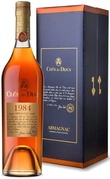Арманьяк Cles des Ducs Millesime, Armagnac AOC, 1984, gift box, 0.7 л