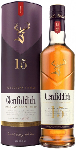 Виски Glenfiddich 15 Years Old, in tube, 0.7 л