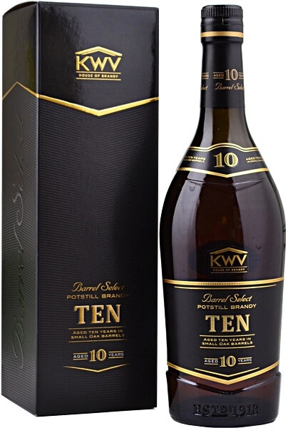 Бренди KWV, 10 Years Old, gift box, 0.75 л