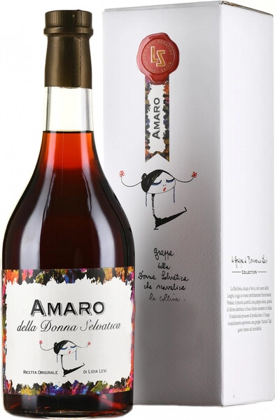 Ликер Distilleria Levi Serafino di Levi Romano, Amaro della Donna Selvatica, gift box, 0.7 л