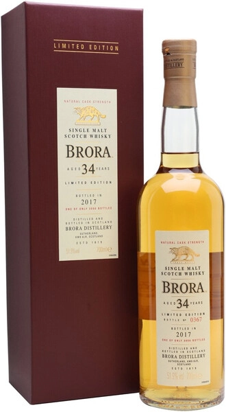 Виски Brora 34 Years Old, gift box, 0.7 л