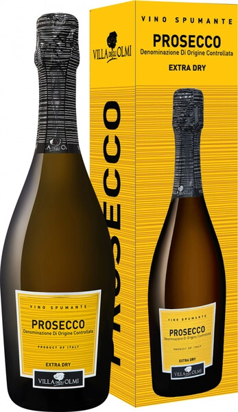 Игристое вино Villa degli Olmi, Prosecco DOC Extra Dry, gift box