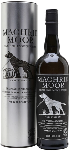 Виски Machrie Moor Cask Strength (56,2%), in tube, 0.7 л