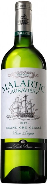 Вино "Chateau Malartic Lagraviere" Blanc, Pessac Leognan Grand Cru Classe de Graves, 2019