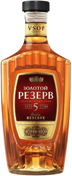 Коньяк Золотой Резерв 5-летний, 0.7 л
