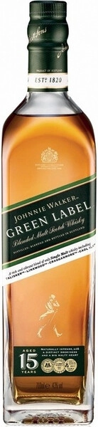 Виски Johnnie Walker Green Label 15 years old, 0.7 л