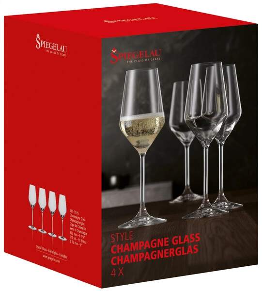 Бокалы Spiegelau, Style Champagne Glass, set of 4 pcs, 300 мл