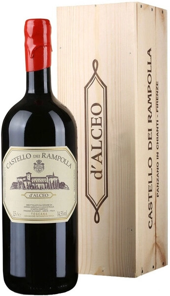 Вино Castello dei Rampolla, d'Alceo, Toscana IGT, 2018, wooden box, 1.5 л