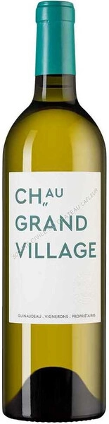 Вино Chateau Grand Village Blanc, Bordeaux AOC, 2020