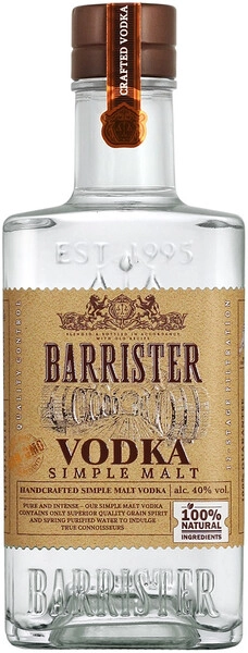 Водка Barrister Simple Malt, 0.5 л