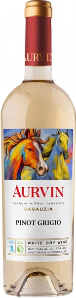 Вино Aurvin Pinot Grigio, Valul lui Traian IGP, 2023