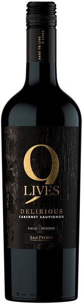 Вино Gato Negro, 9 Lives Delirious Reserve Cabernet Sauvignon, 2021