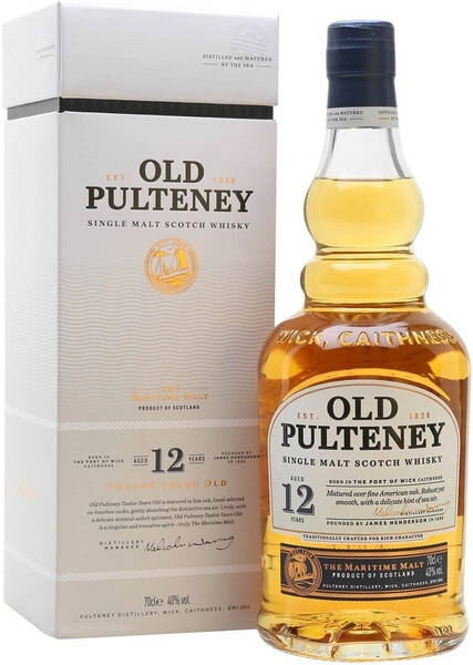 Виски Old Pulteney 12 years, gift box, 0.7 л