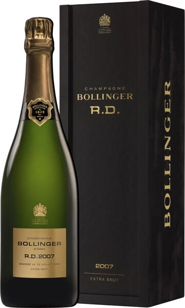 Шампанское Bollinger, R.D. Extra Brut, 2007, wooden box