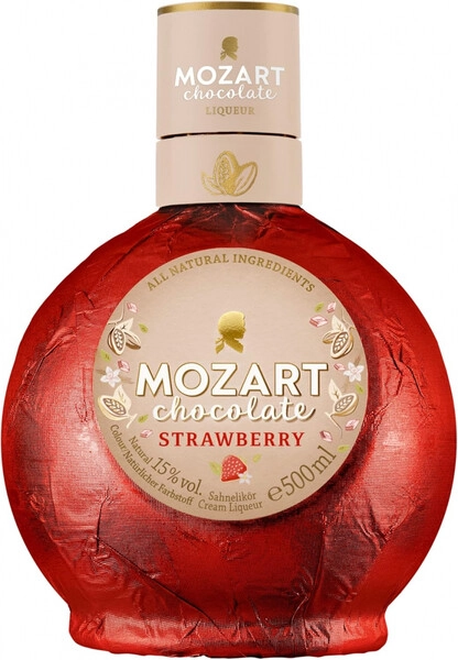 Ликер Mozart White Chocolate Cream Strawberry, 0.5 л