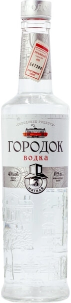 Водка Городок Мягкая, 0.5 л