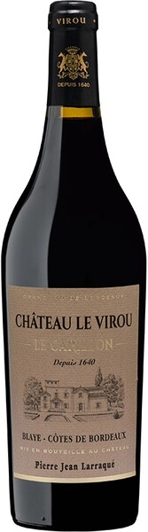 Вино Chateau Le Virou, Le Carillon Rouge, Blaye Cotes de Bordeaux AOC, 2018