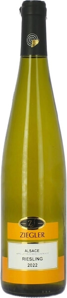 Вино Ziegler Riesling, Alsace AOC, 2022
