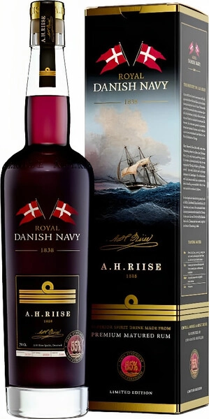 Ром A.H. Riise Royal Danish Navy Strength, gift box, 0.7 л
