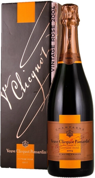Шампанское Veuve Clicquot, Vintage Rose 2004, in gift box
