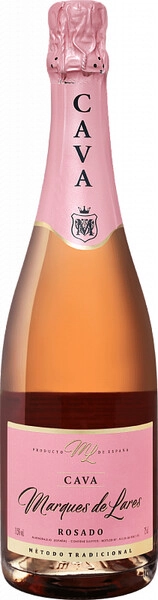 Игристое вино Marques de Lares Rosado Brut, Cava DO, 2022