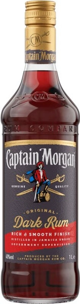 Ром Captain Morgan Dark, 1 л