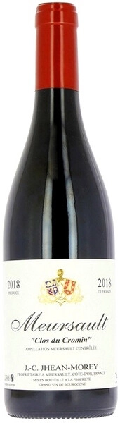 Вино Domaine Jhean Morey, Meursault Clos du Cromin AOC Red, 2018
