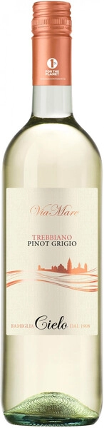 Вино Cielo e Terra, Viamare Trebbiano Pinot Grigio, 2021