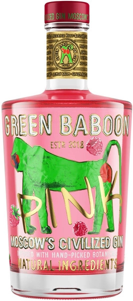 Джин Green Baboon Pink, 0.5 л