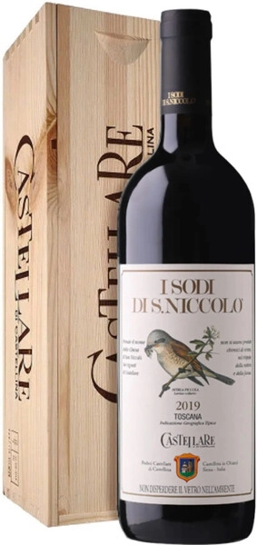 Вино Castellare di Castellina, I Sodi di San Niccolo, Toscana IGT, 2019, wooden box, 1.5 л