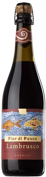 Игристое вино Fior di Pesco Rosso Amabile, Lambrusco dell'Emilia IGT